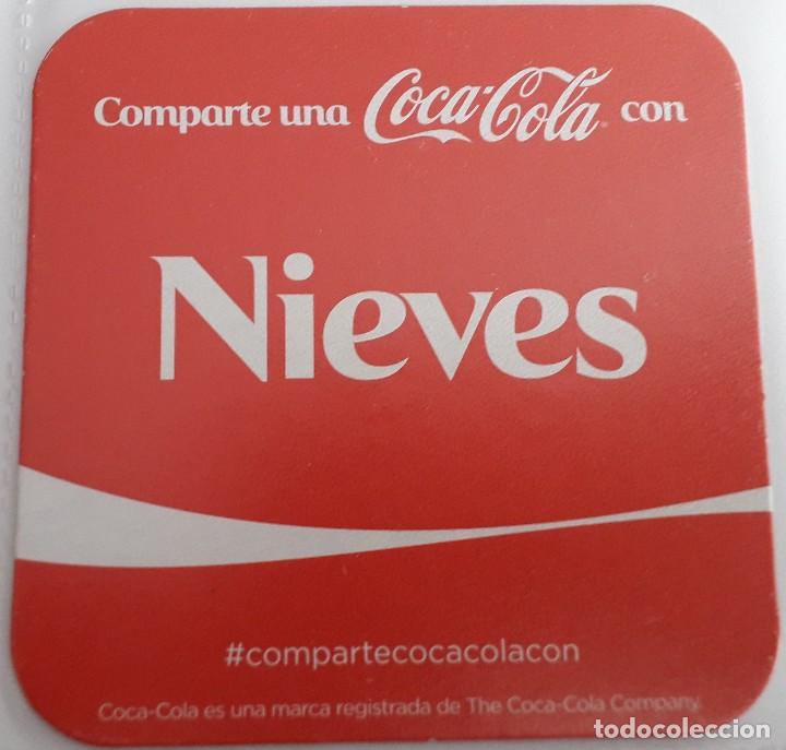 Collecting of Coca-Cola and Pepsi: posavasos de coca cola, comparte una coca cola con Nieves.
