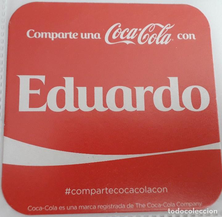 Collecting of Coca-Cola and Pepsi: posavasos de coca cola, comparte una coca cola con Eduardo.