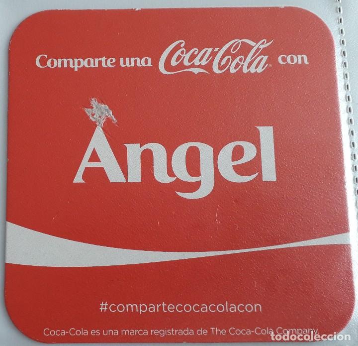 Collectionnisme de Coca-Cola et Pepsi: posavasos de coca cola, comparte una coca cola con &Aacute;ngel.