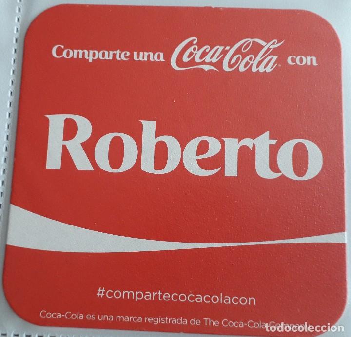 Collectionnisme de Coca-Cola et Pepsi: posavasos de coca cola, comparte una coca cola con Roberto.