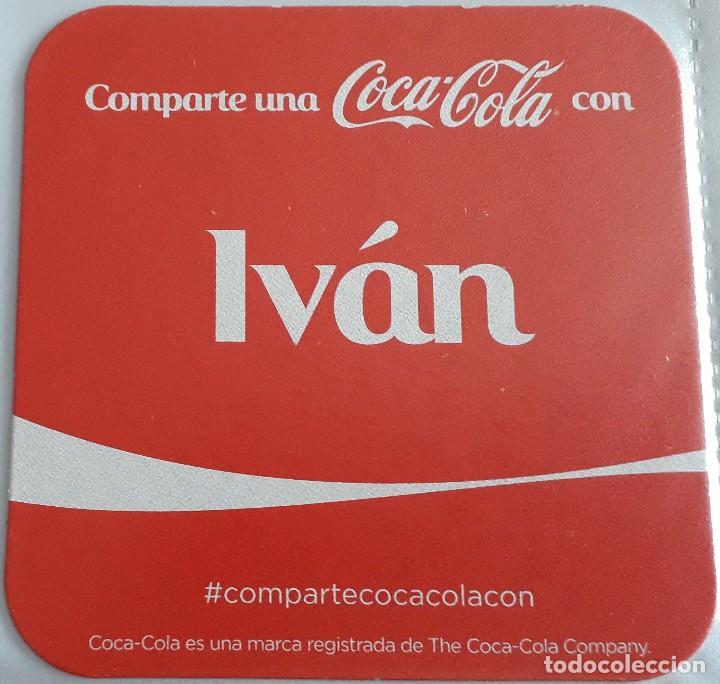 Coleccionismo de Coca-Cola y Pepsi: posavasos de coca cola, comparte una coca cola con Iv&aacute;n. - Foto 1