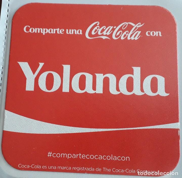 Collectionnisme de Coca-Cola et Pepsi: posavasos de coca cola, comparte una coca cola con Yolanda.