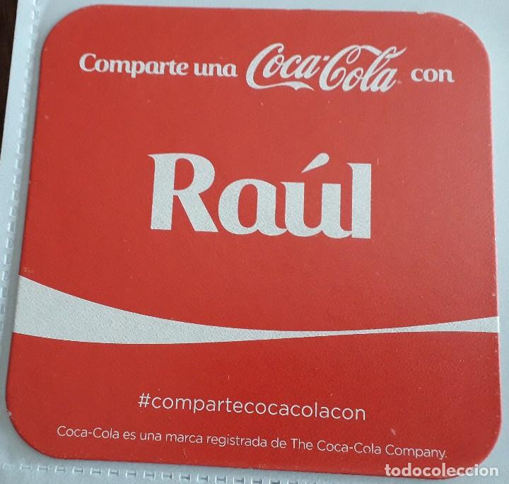 Collectionnisme de Coca-Cola et Pepsi: posavasos de coca cola, comparte una coca cola con Ra&uacute;l.