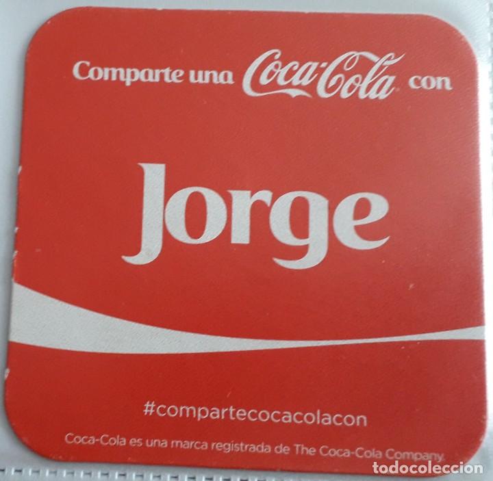 Collectionnisme de Coca-Cola et Pepsi: posavasos de coca cola, comparte una coca cola con Jorge.