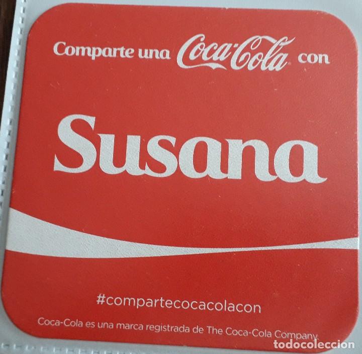 Collectionnisme de Coca-Cola et Pepsi: posavasos de coca cola, comparte una coca cola con Susana.