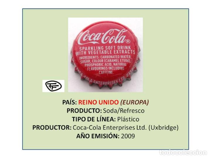 Collectionnisme de Coca-Cola et Pepsi: TAPON CORONA CAPSULA CHAPA SODA/REFRESCO COCA-COLA (REINO UNIDO)