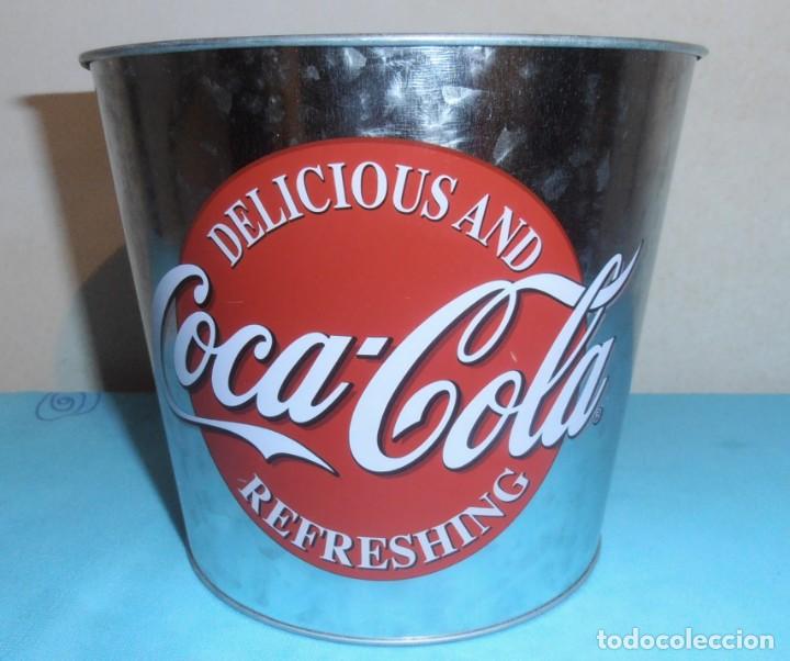 Coleccionismo de Coca-Cola y Pepsi: CUBO DE COCA COLA, LATA DE ALUMINIO - Foto 2