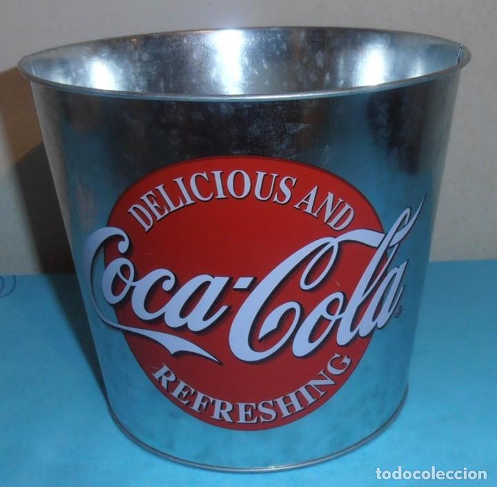Coleccionismo de Coca-Cola y Pepsi: CUBO DE COCA COLA, LATA DE ALUMINIO - Foto 3