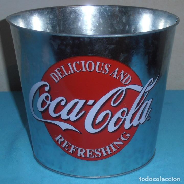 Coleccionismo de Coca-Cola y Pepsi: CUBO DE COCA COLA, LATA DE ALUMINIO - Foto 5