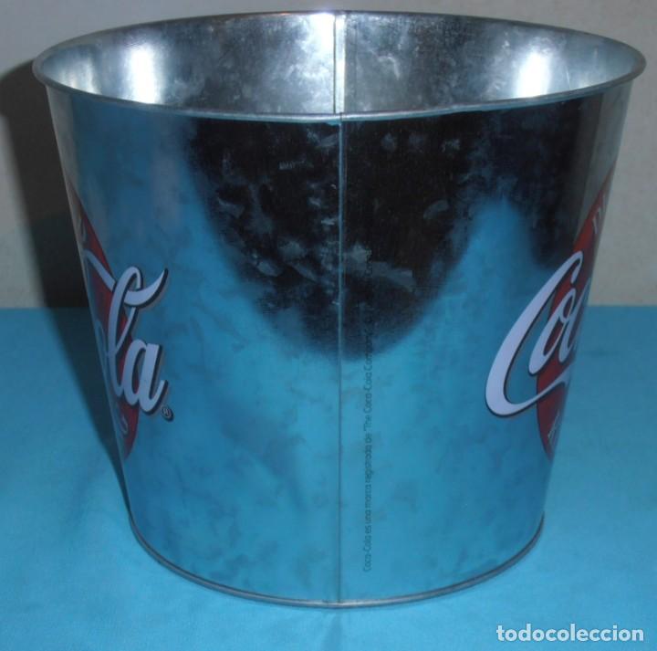 Coleccionismo de Coca-Cola y Pepsi: CUBO DE COCA COLA, LATA DE ALUMINIO - Foto 6
