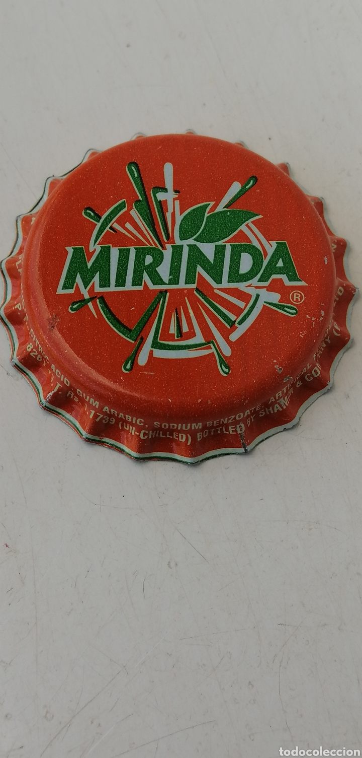 Colecionismo de Coca-Cola e Pepsi: CHAPA TAP&Oacute;N CORONA TAPPI BOTTLE CAP REFRESCO MIRINDA. PAKISTAN.--LOTE N. 3514--CARMANJO