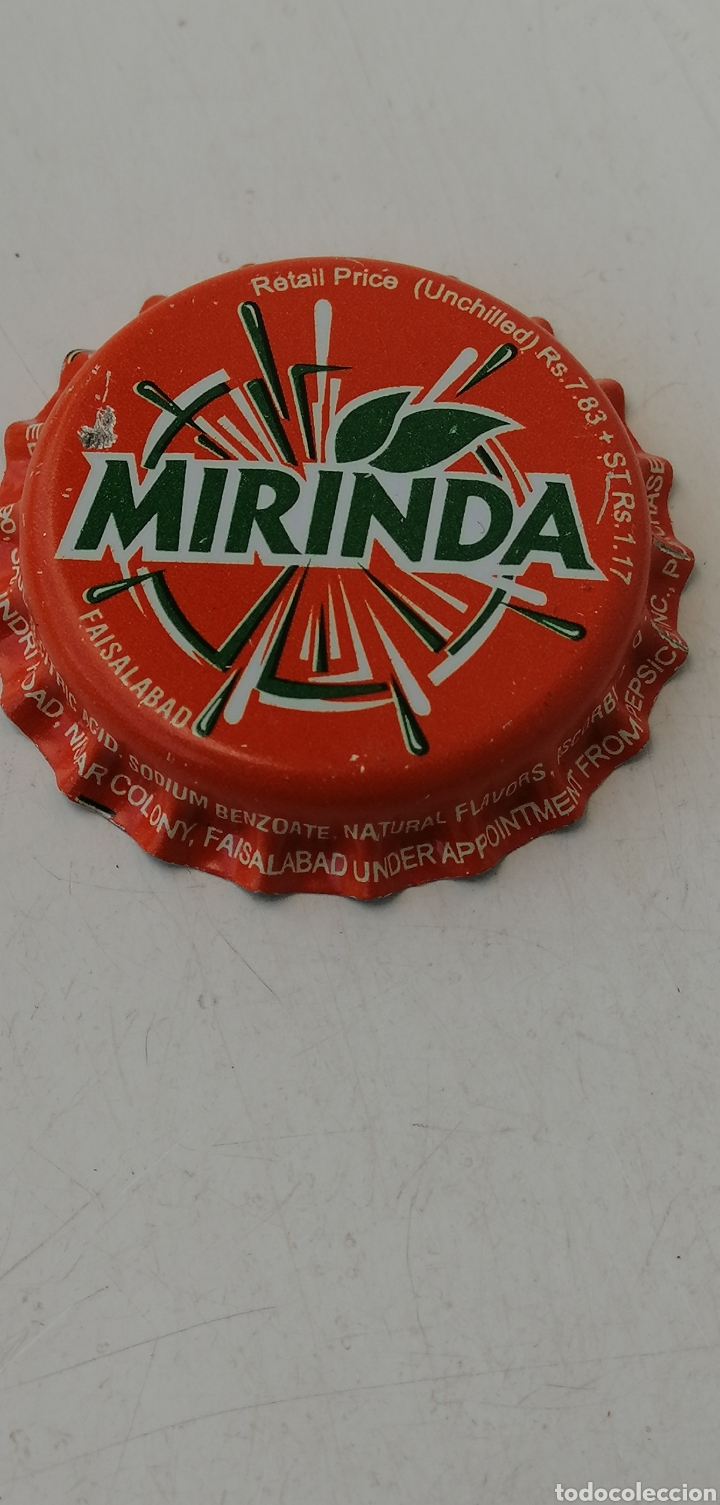 Colecionismo de Coca-Cola e Pepsi: CHAPA TAP&Oacute;N CORONA TAPPI BOTTLE CAP REFRESCO MIRINDA. PAKISTAN.--LOTE N. 3515--CARMANJO