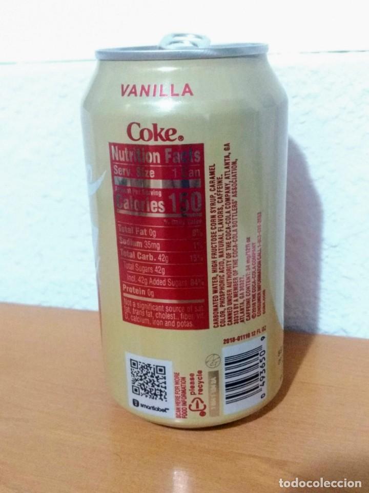 Coleccionismo de Coca-Cola y Pepsi: BOTE - LATA COCA COLA VAINILLA - Foto 2