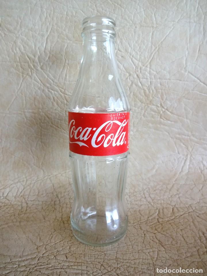Colecionismo de Coca-Cola e Pepsi: botella botellin coca cola a&ntilde;o 2013 etiqueta papel cocacola