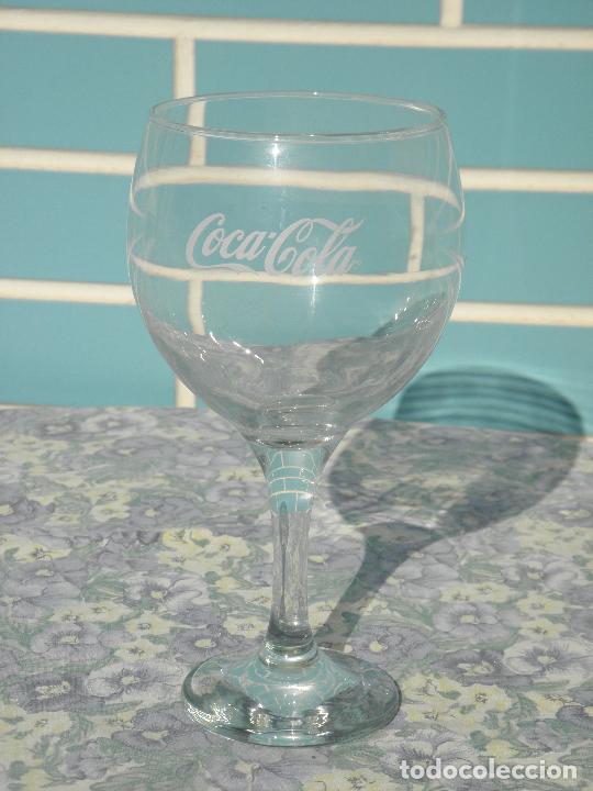 Coleccionismo de Coca-Cola y Pepsi: Copa de cristal publicitaria de Coca Cola - Foto 1