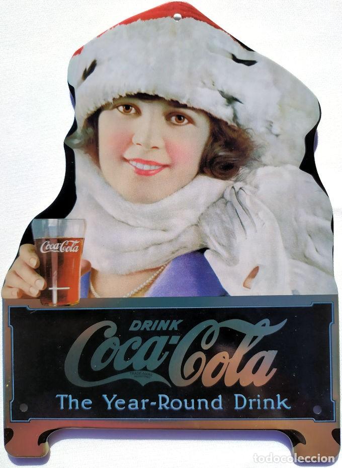 Colecionismo de Coca-Cola e Pepsi: Placa, Cartel/Chapa met&aacute;lica de CocaCola/Coca Cola de Planeta DeAgostini, La Bebida para todo el a&ntilde;o