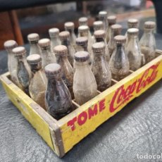 Coleccionismo de Coca-Cola y Pepsi: CAJA O CAJITA ANTIGUA CON 24 BOTELLITAS DE COCA COLA AÑOS 1950 ORIGINAL