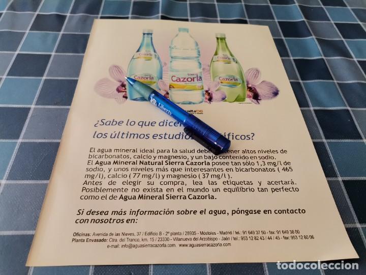 Collectionnisme de Coca-Cola et Pepsi: AGUA SIERRA CAZORLA ANUNCIO PUBLICIDAD REVISTA 2007
