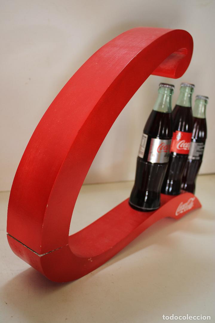 Coleccionismo de Coca-Cola y Pepsi: expositor con 3 botellas cocacola - Foto 4