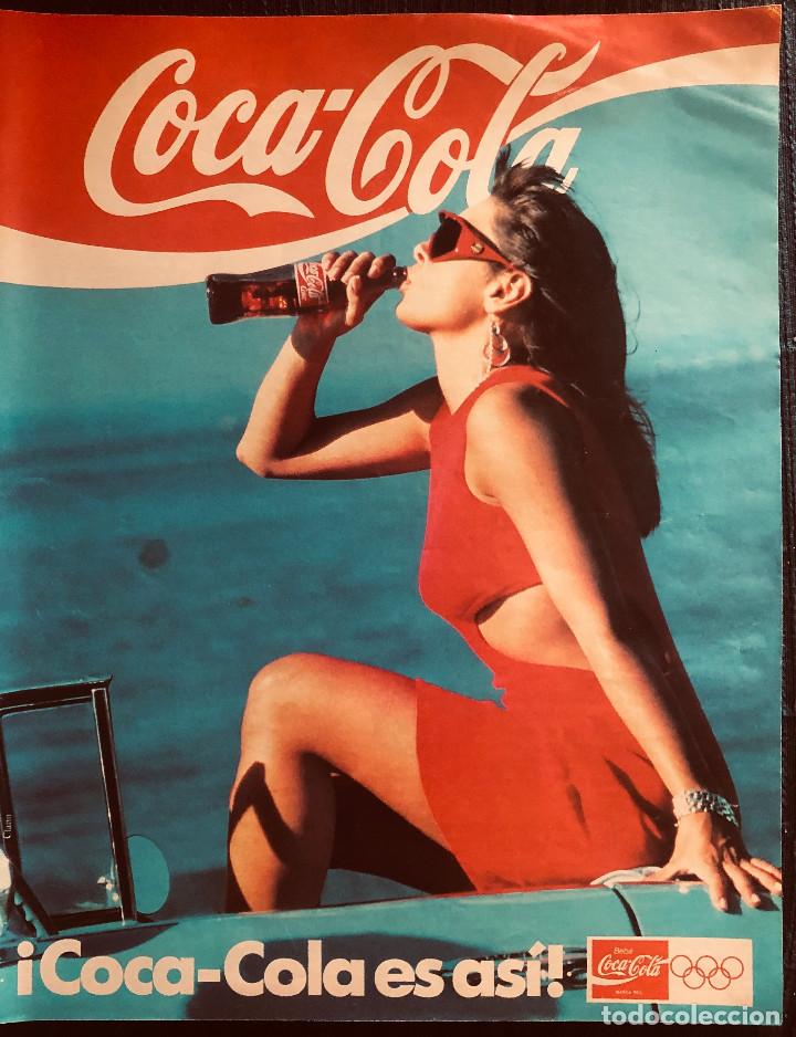 Coleccionismo de Coca-Cola y Pepsi: Publicidad de Coca-Cola. P&aacute;gina de revista a&ntilde;o 1991. Tama&ntilde;o folio. Enmarcable.