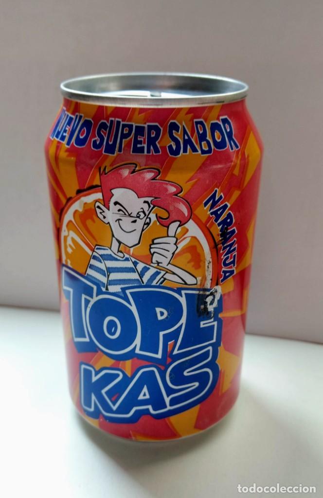Collectionnisme de Coca-Cola et Pepsi: BOTE - LATA TOPE KAS NARANJA - NUEVO SUPER SABOR