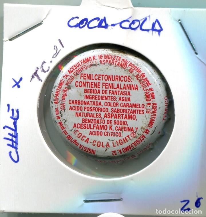 Collecting of Coca-Cola and Pepsi: TAPON CORONA DE COCA COLA CHILE ( TC21 )