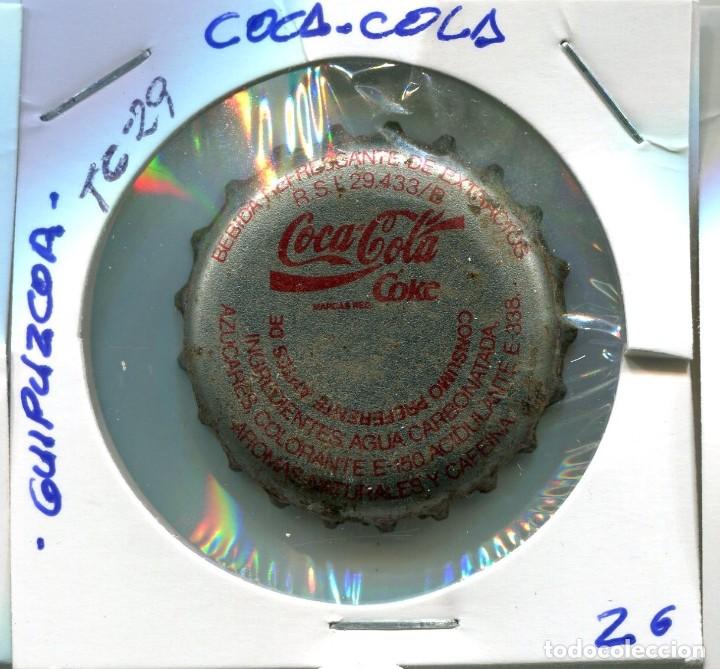 Collecting of Coca-Cola and Pepsi: TAPON CORONA DE COCA COLA GUIPUZCOA (TC29 )