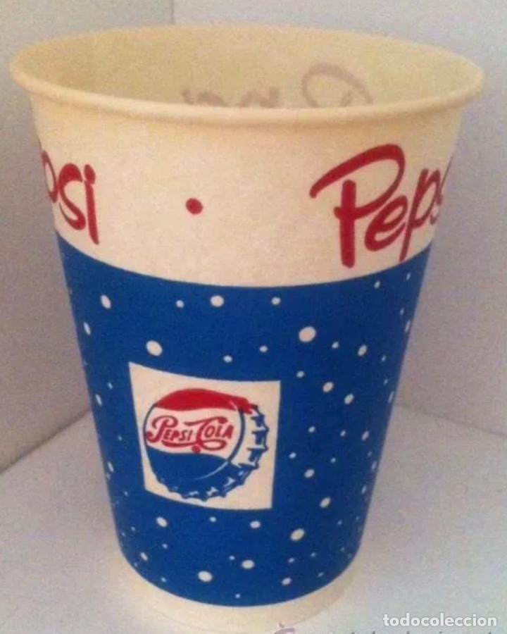 Sammeln von Coca-Cola und Pepsi: vaso de papel original a&ntilde;os 70 pepsi para decoracion retro cocina vintage