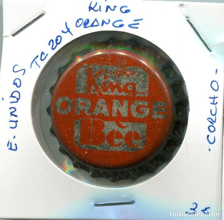 Collecting of Coca-Cola and Pepsi: TAPON CORONA KING ORANGE . ESTADOS UNIDOS ( CORCHO ) ( TC204 )