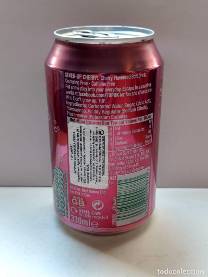 Coleccionismo de Coca-Cola y Pepsi: BOTE - LATA 7UP - SEVEN UP CHERRY Y BUBBLES - Foto 2