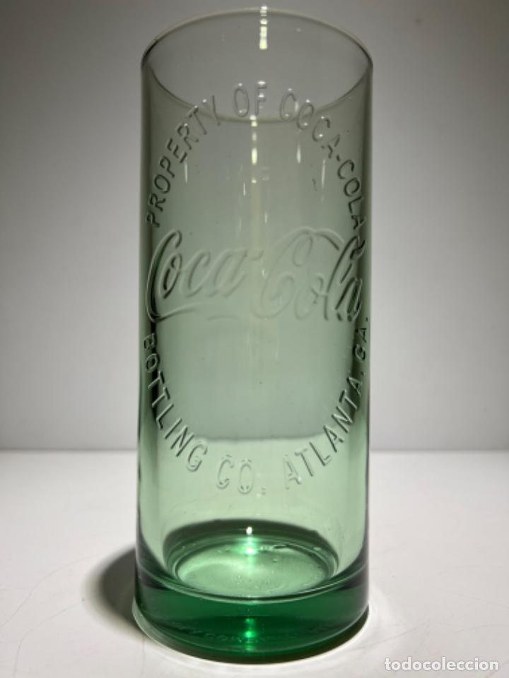 Coleccionismo de Coca-Cola y Pepsi: VASO DE COCA COLA LETRAS EN RELIEVE - Foto 2