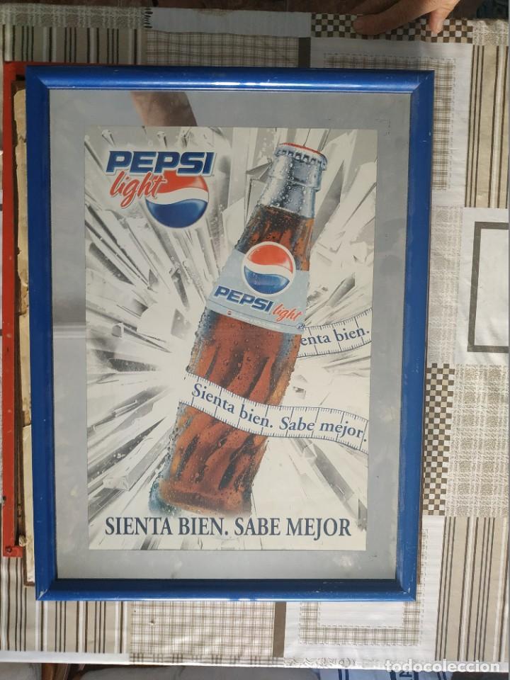 Coleccionismo de Coca-Cola y Pepsi: CUADRO ESPEJO - PEPSI LIGHT - Foto 1