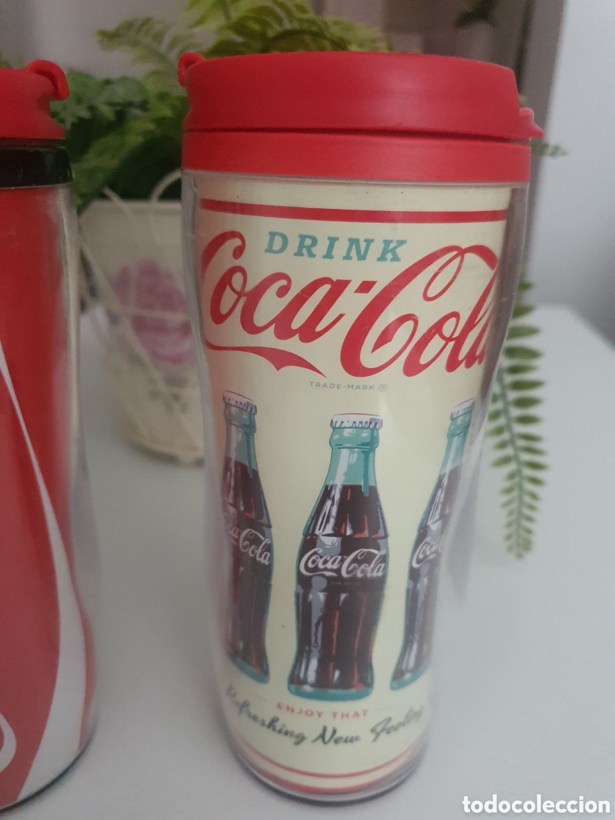 Coleccionismo de Coca-Cola y Pepsi: vaso t&eacute;rmicos publicitarios coca cola nuevo.