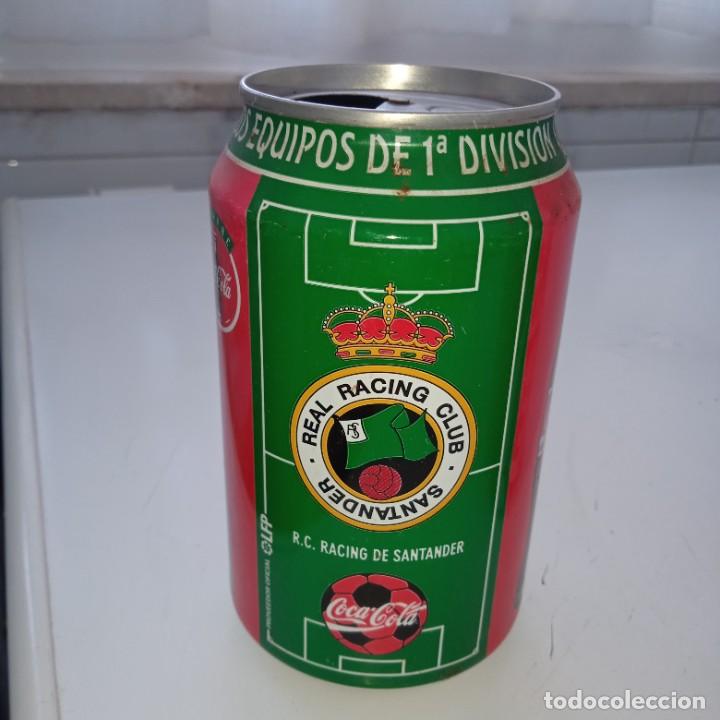 Collecting of Coca-Cola and Pepsi: LATA COCA COLA TEMPORADA 96-97 1&ordf; DIVISION. RACING DE SANTANDER