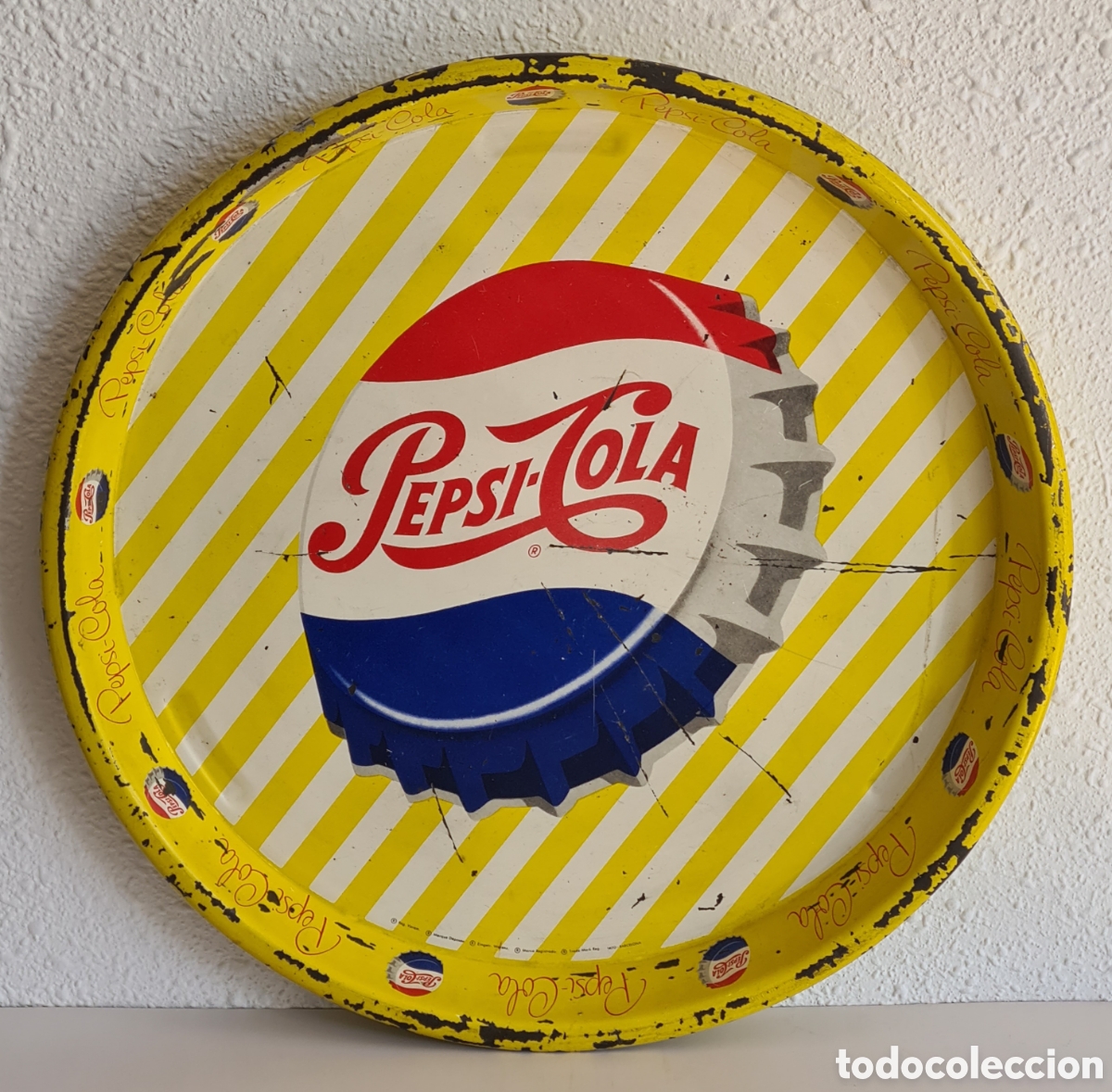 Collecting of Coca-Cola and Pepsi: Bandeja met&aacute;lica publicidad Pepsi-Cola a&ntilde;os 60 - Decoraci&oacute;n Vintage Refresco