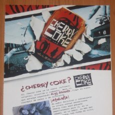 Coleccionismo de Coca-Cola y Pepsi: CHERRY COKE ORIGINAL 1995 SPAIN ADVERT AD RARE COCA-COLA COKE ADVERTISING PROMO ANUNCIO PUBLICIDAD. Lote 366630946