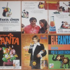 Coleccionismo de Coca-Cola y Pepsi: FANTA 5X ORIGINAL 1970S/90S SPAIN ADVERTS ADS COCA-COLA COKE ADVERTISING PROMO PUBLICIDAD ANUNCIOS. Lote 366631411