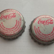Coleccionismo de Coca-Cola y Pepsi: CHAPA COCA COLA 2 UDS. EMBOTELLADA POR COEXBEGA. Lote 367487454