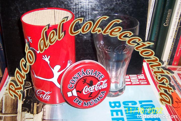 Colecionismo de Coca-Cola e Pepsi: COCA COLA VASO EN CAJA DE LATA MERCHANDISING ( OBJETOS PROMOCIONALES )
