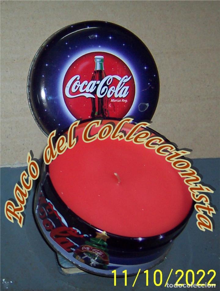 Colecionismo de Coca-Cola e Pepsi: COCA COLA VELA NAVIDE&Ntilde;A EN LATA METALICA Y TAPA MERCHANDISING ( OBJETOS PROMOCIONALES )
