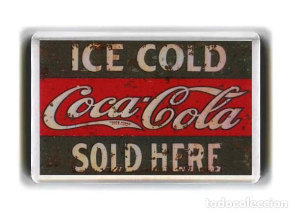 Colecionismo de Coca-Cola e Pepsi: IMAN ACRILICO NEVERA - COCA COLA ICE COLD SOLD HERE