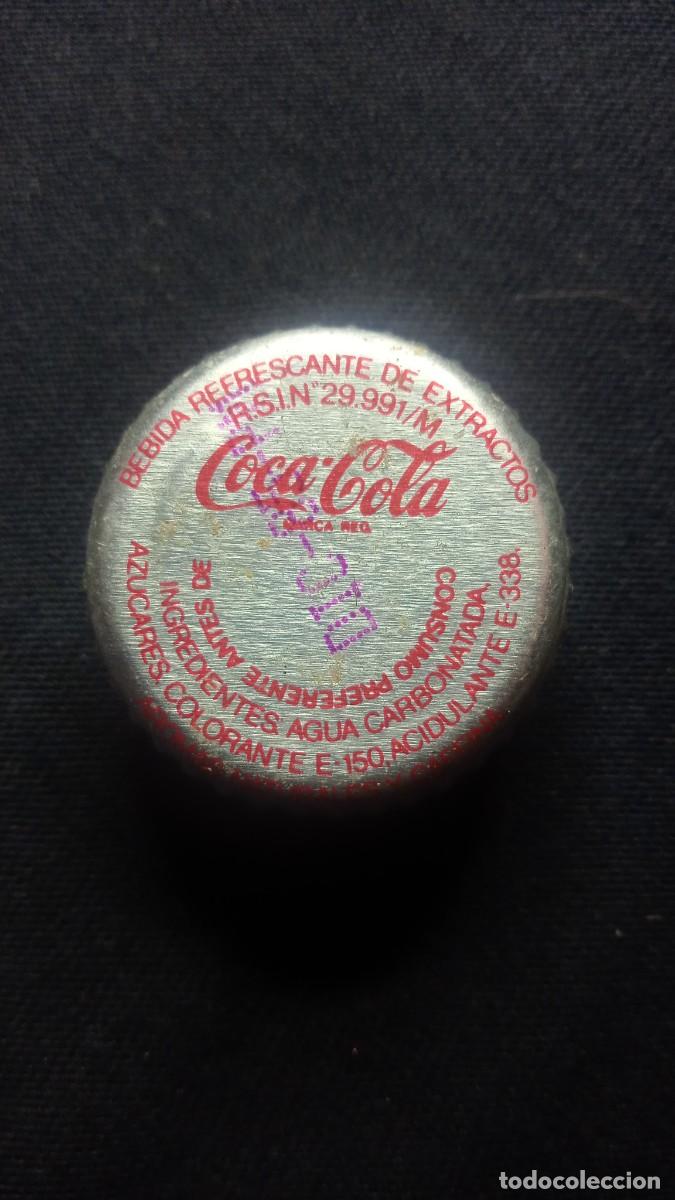 Colecionismo de Coca-Cola e Pepsi: Tap&oacute;n rosca Coca-Cola 1985.
