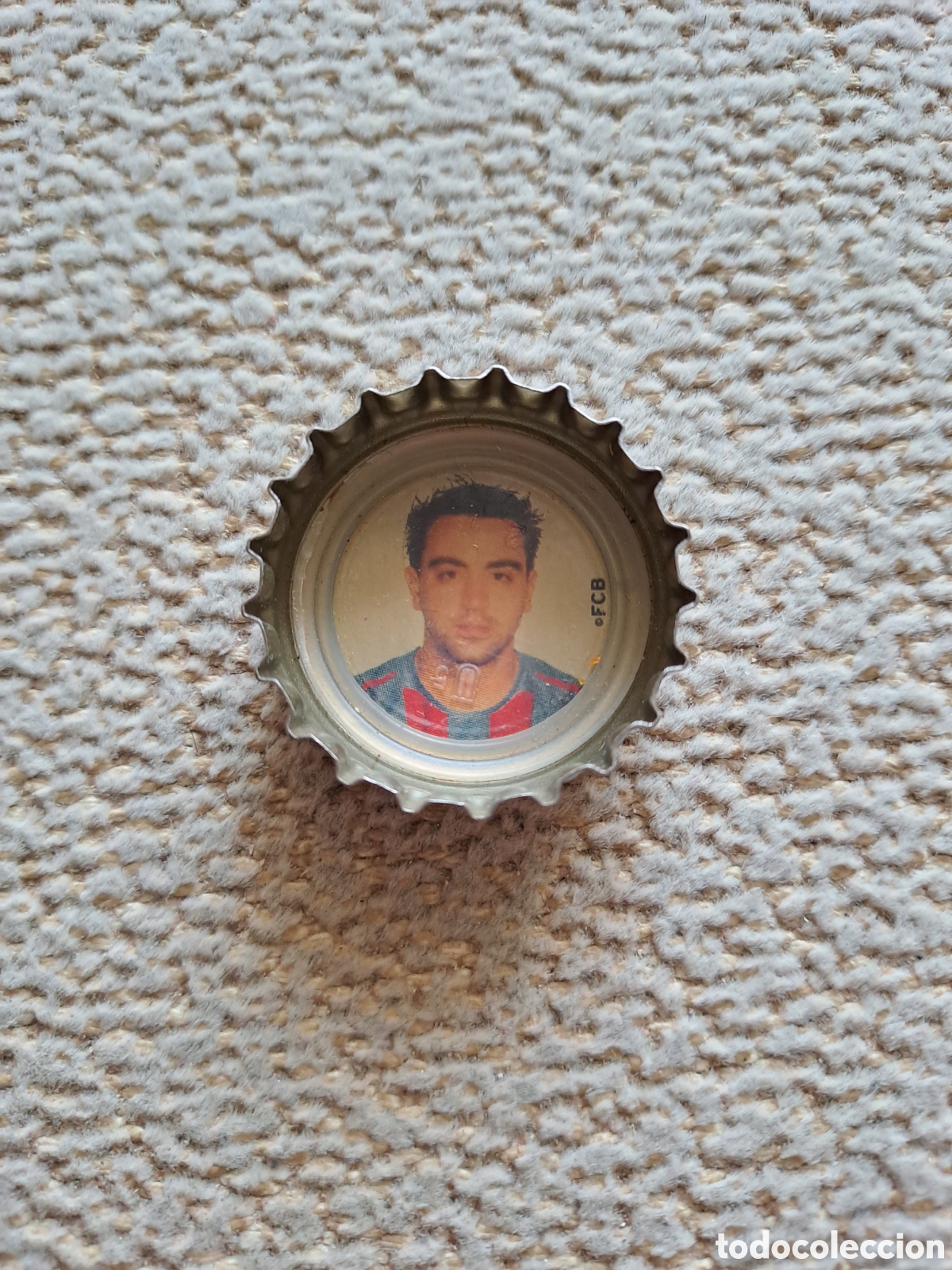Colecionismo de Coca-Cola e Pepsi: CHAPA CORONA BOTELLA COCA COLA FC BARCELONA XAVI HERN&Aacute;NDEZ NUEVA VERSION AMARILLA