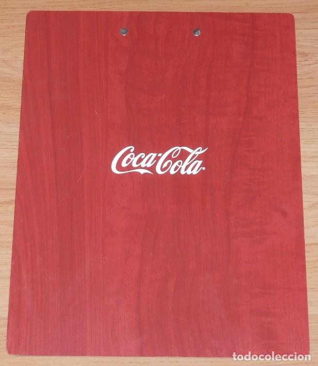 Coleccionismo de Coca-Cola y Pepsi: UN PORTA MEN&Uacute; DE MADERA-COCA COLA - Foto 2