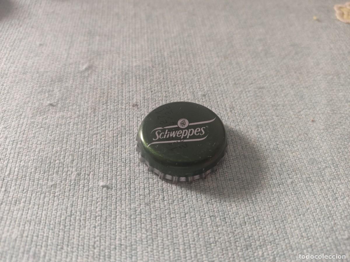 Coleccionismo de Coca-Cola y Pepsi: Chapa Schweppes Lim&oacute;n 1 (CP) - Foto 1