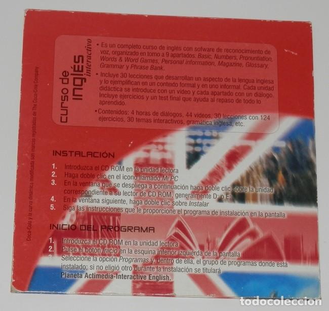 Coleccionismo de Coca-Cola y Pepsi: UN CD-ROM CURSO DE INGLES INTERACTIVO -COCA COLA - Foto 2