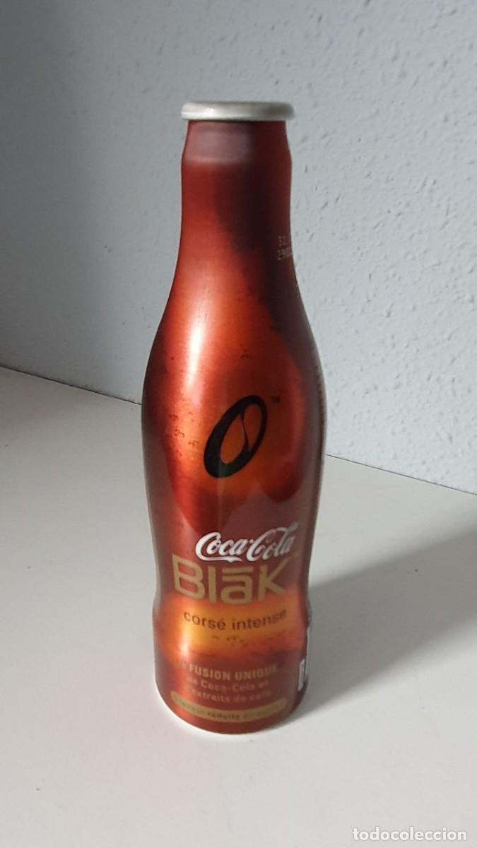 Colecionismo de Coca-Cola e Pepsi: Botella de aluminio 25 cl. vac&iacute;a de COCA COLA &rdquo;BL&Aacute;K&rdquo; con extractos de Caf&eacute;