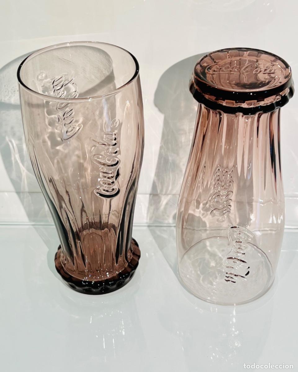 Coleccionismo de Coca-Cola y Pepsi: 2 Vasos Coca Cola 125 a&ntilde;os 1886-2011 (Edici&oacute;n limitada by McDonalds) 2010. Base forma chapa. Nuevos.