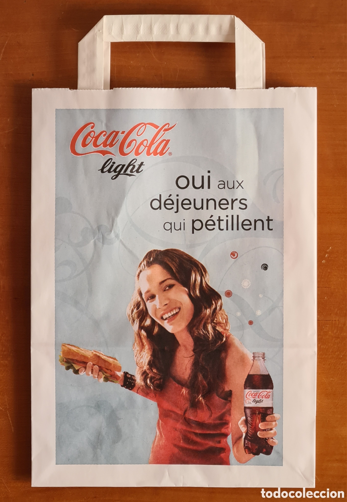 Collecting of Coca-Cola and Pepsi: Bolsa de Papel publicidad Coca-Cola Light a&ntilde;o 2008 - Francia - Coke