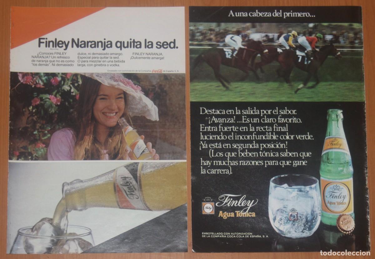 Collecting of Coca-Cola and Pepsi: FINLEY 2x Original 1970s/80s Spain Adverts ADS Coke Coca-Cola Advertising Promo publicidad anuncios
